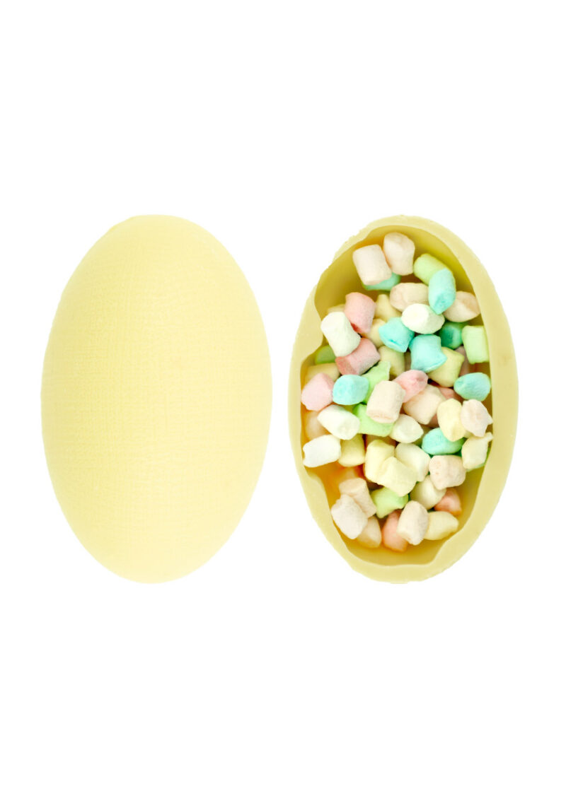 Chocolate Bomb Egg biała z piankami marshmallow
