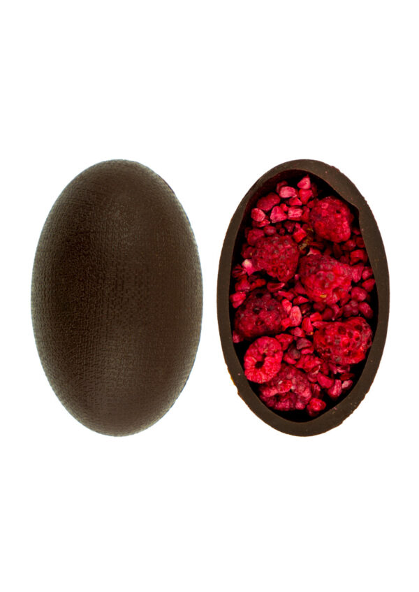 Chocolate Bomb Egg ciemna z malinami i chili