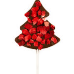 Czekolady lizak w kształcie choinki