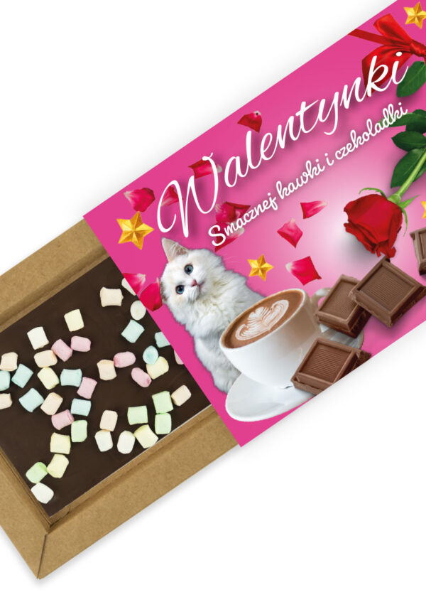 Walentynki - Czekolada mleczna z piankami marshmallow