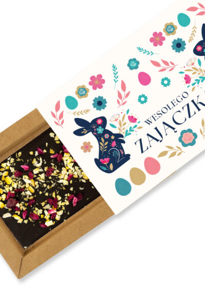 Czekolada gorzka 72% kakao z pomarańczą i granatem