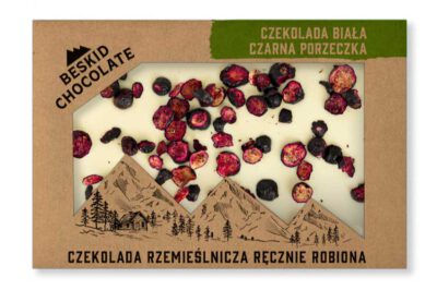 Czekolada biała 32% z czarną porzeczką 70g