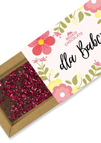 Czekolada dla babci mleczna z malinami na Dzień Babci i Dziadka