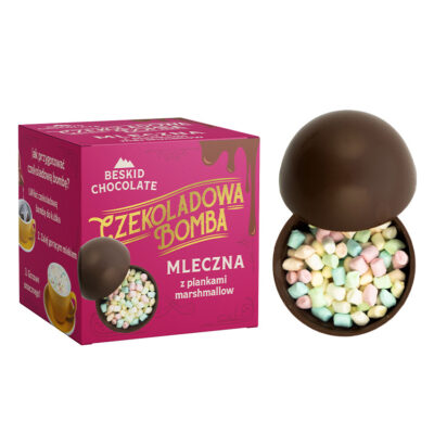 Czekoladowa Bomba mleczna z piankami marshmallow