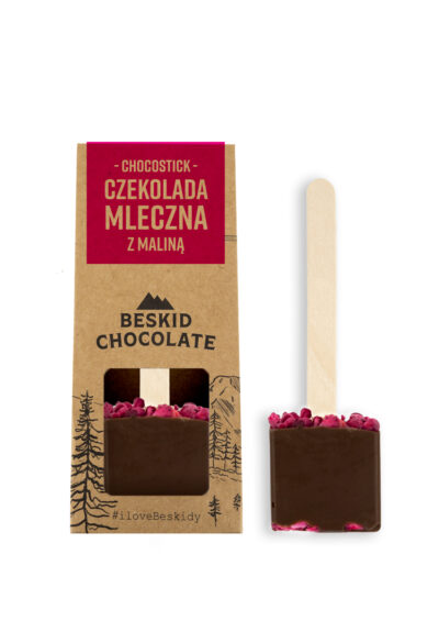 Chocostick z czekolady mlecznej z malinami 45g