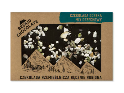 Czekolada gorzka z miksem orzechów