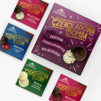 Czekoladowe Bomby zestaw 4 sztuki