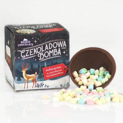 Czekoladowa Bomba zimowa mleczna z piankami marshmallow