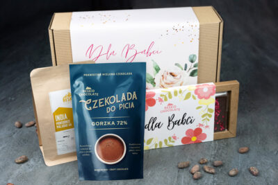 Prezent DLA BABCI kawa i czekolada