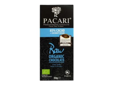 Pacari 85% Raw czekolada organiczna z cukrem kokosowym