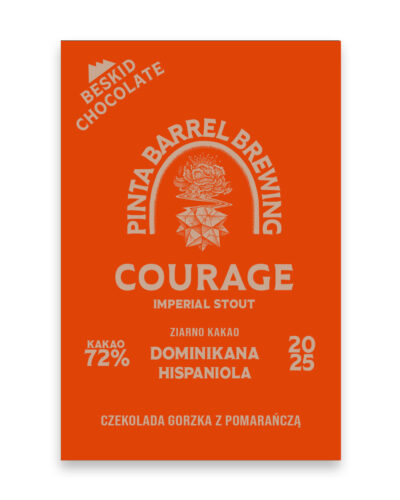 Czekolada Courage 72% gorzka z pomarańczą