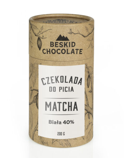 Czekolada do picia biała 40% Matcha 200g
