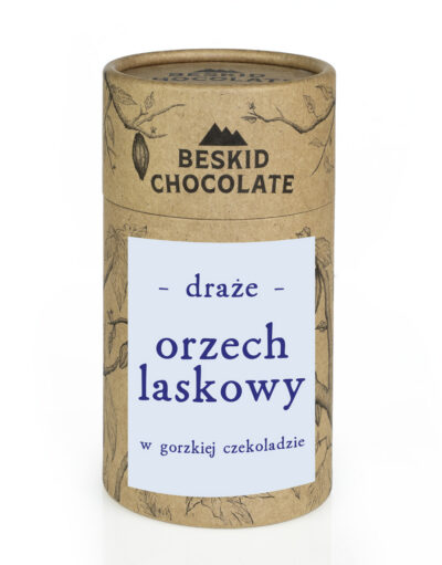 Draże orzech laskowy w gorzkiej czekoladzie 160 g