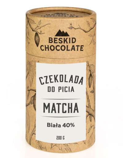 Czekolada do picia biała 40% Matcha 200g